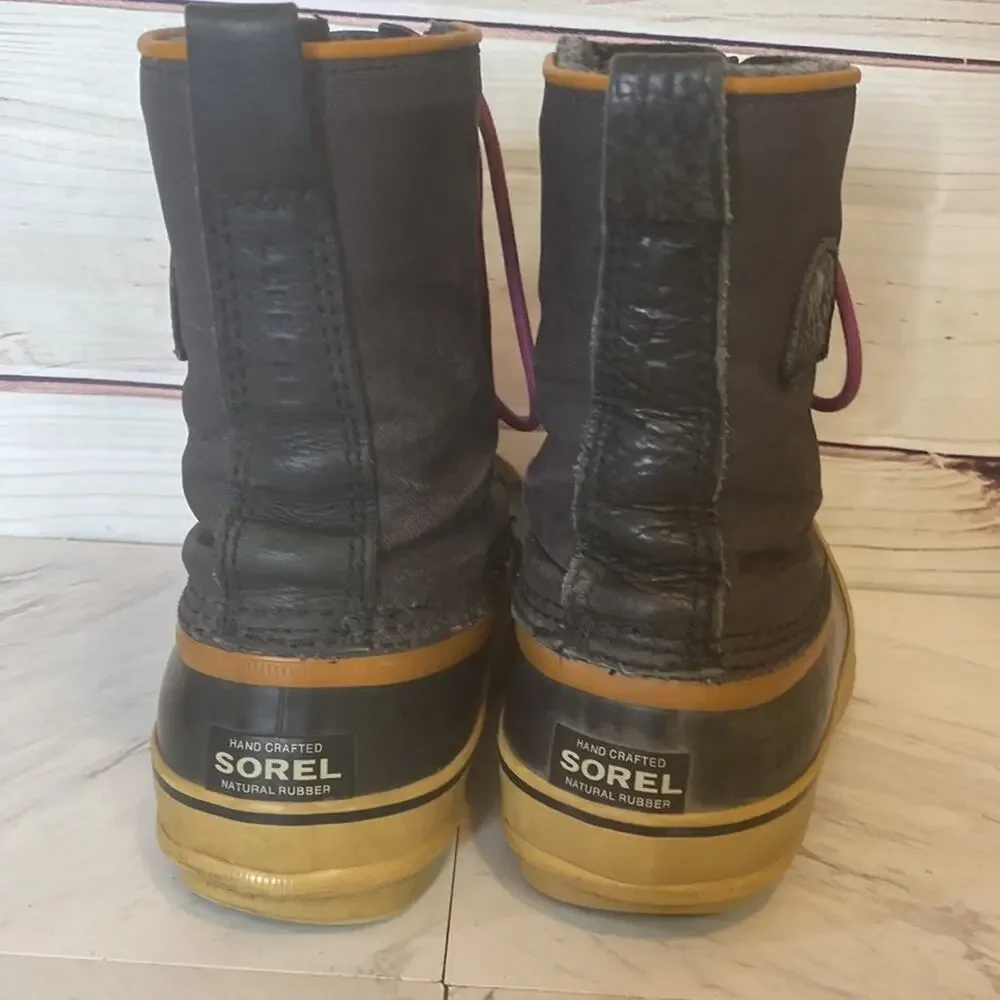 Sorel Premium Snow Waterproof Canvas Winter Boots  NL1717 Size 10